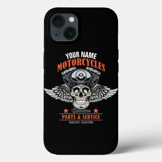 Aangepaste motorfiets van motorfiets met motorfiet Case-Mate iPhone case (Achterkant)