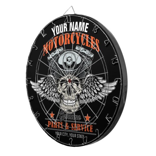 Aangepaste motorfiets van motorfiets met motorfiet dartbord (Voorkant Rechts)