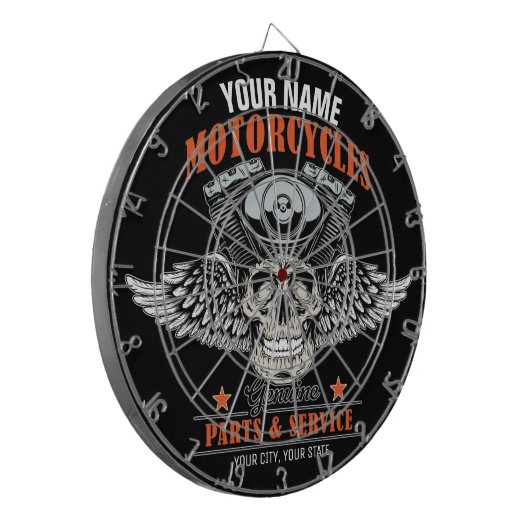 Aangepaste motorfiets van motorfiets met motorfiet dartbord (Voorkant Links)