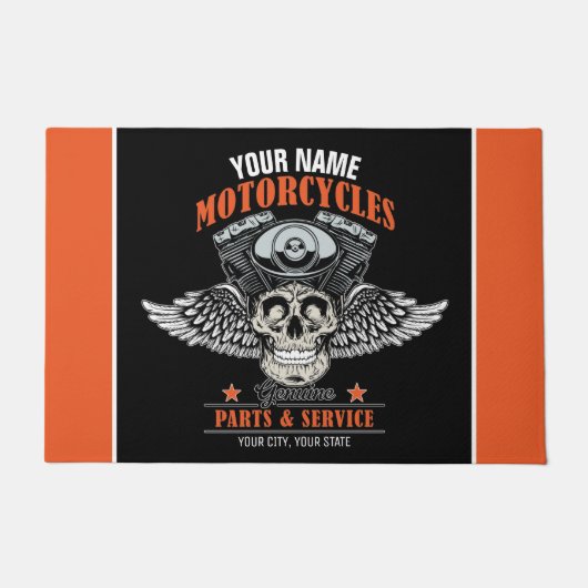 Aangepaste motorfiets van motorfiets met motorfiet deurmat (Voorkant)