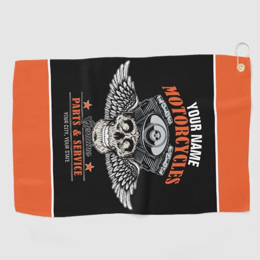 Aangepaste motorfiets van motorfiets met motorfiet golfhanddoek (Horizontaal)