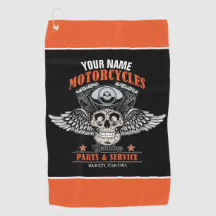 Aangepaste motorfiets van motorfiets met motorfiet golfhanddoek