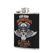 Aangepaste motorfiets van motorfiets met motorfiet heupfles (Links)