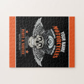 Aangepaste motorfiets van motorfiets met motorfiet legpuzzel (Horizontaal)