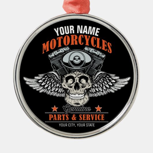 Aangepaste motorfiets van motorfiets met motorfiet metalen ornament (Voorkant)