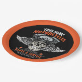 Aangepaste motorfiets van motorfiets met motorfiet papieren bordje (Gekanteld)