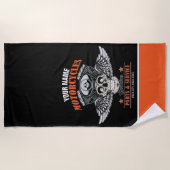 Aangepaste motorfiets van motorfiets met motorfiet strandlaken (Voorkant)