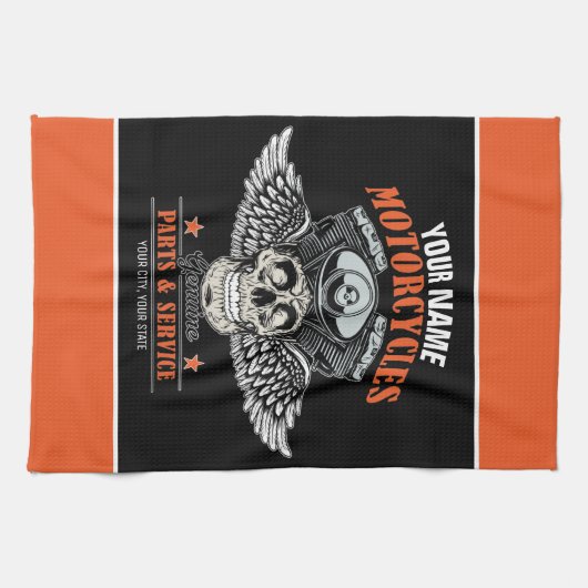 Aangepaste motorfiets van motorfiets met motorfiet theedoek (Horizontaal)