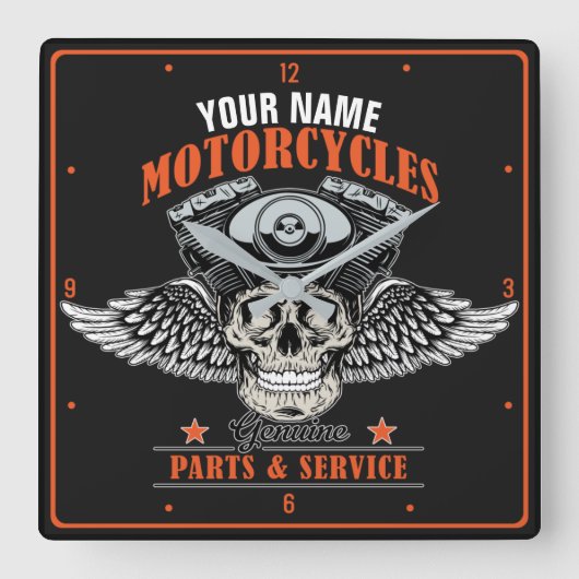 Aangepaste motorfiets van motorfiets met motorfiet vierkante klok (Voorkant)