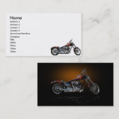 Aangepaste motorfiets visitekaartje (Voorkant / Achterkant)