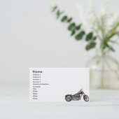 Aangepaste motorfiets visitekaartje (Staand voorkant)