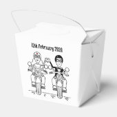 Aangepaste motorfiets voor fietsen met een oormerk bedankdoosjes (Achterkant)