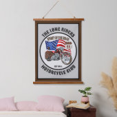 Aangepaste motorfietsclub of -Gezegde Hangend Wandkleed (Slaapkamer)