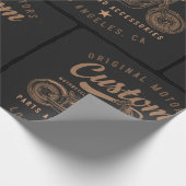 Aangepaste motorfietsen cadeaupapier (Hoek)