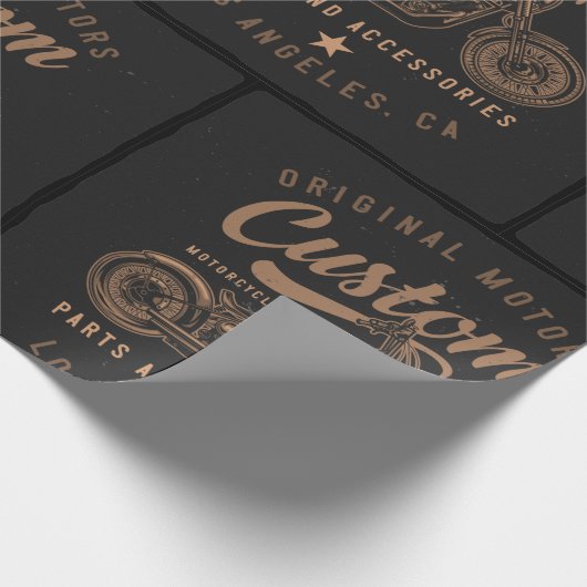 Aangepaste motorfietsen cadeaupapier (Hoek)