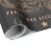 Aangepaste motorfietsen cadeaupapier (Rol Hoek)