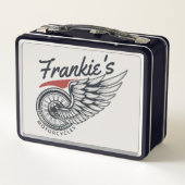 Aangepaste motorfietsen die bietenwinkel met vlieg (Achterkant)