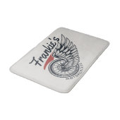 Aangepaste motorfietsen die bietenwinkel met vlieg badmat (Gekanteld)