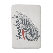 Aangepaste motorfietsen die bietenwinkel met vlieg badmat (Voorkant Verticaal)