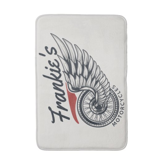 Aangepaste motorfietsen die bietenwinkel met vlieg badmat (Voorkant Verticaal)