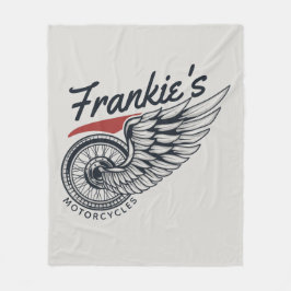 Aangepaste motorfietsen die bietenwinkel met vlieg fleece deken