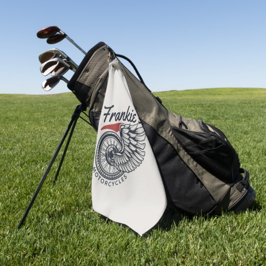 Aangepaste motorfietsen die bietenwinkel met vlieg golfhanddoek (Groen)