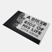 Aangepaste motorfietsen hier, biker Custom Deurmat (Schuin)