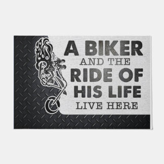 Aangepaste motorfietsen hier, biker Custom Deurmat