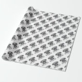 Aangepaste motorfietsen Viking Schedel Cadeaupapier (Uitgerold)