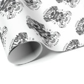 Aangepaste motorfietsen Viking Schedel Cadeaupapier (Rol Hoek)