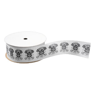 Aangepaste motorfietsen Viking Skull Grosgrain Lint