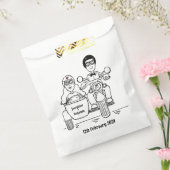 Aangepaste motorfietsen voor fietsen met oormerken bedankzakje (Gezegeld)