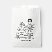 Aangepaste motorfietsen voor fietsen met oormerken bedankzakje (Voorkant)