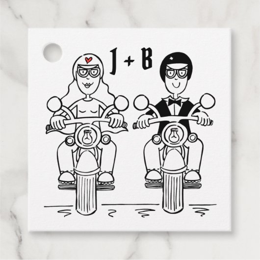 Aangepaste motorfietsen voor Labels die het huweli (Voorkant)