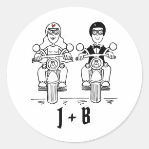 Aangepaste motorfietsen voor weddenschappen ronde sticker