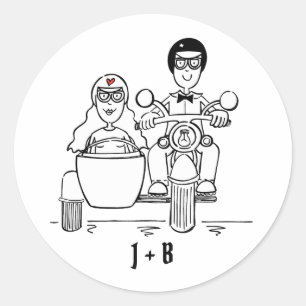 Aangepaste motorfietsen voor weddenschappen ronde sticker