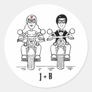 Aangepaste motorfietsen voor weddenschappen ronde sticker