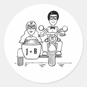 Aangepaste motorfietsen voor weddenschappen ronde sticker
