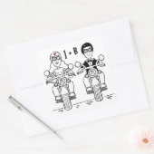 Aangepaste motorfietsen voor weddenschappen vierkante sticker (Envelop)