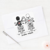 Aangepaste motorfietsen voor weddenschappen vierkante sticker (Envelop)