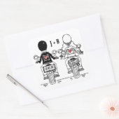 Aangepaste motorfietsen voor weddenschappen vierkante sticker (Envelop)