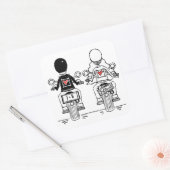 Aangepaste motorfietsen voor weddenschappen vierkante sticker (Envelop)
