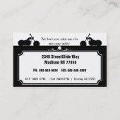 Aangepaste motorfietsen Winkelobjecten Visitekaart Visitekaartje (Achterkant)