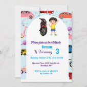 Aangepaste motorfietsfeest kaart (Voorkant)