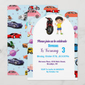 Aangepaste motorfietsfeest kaart (Voorkant / Achterkant)