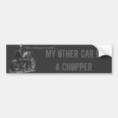 Aangepaste motorfietskopper bumpersticker (Voorkant)