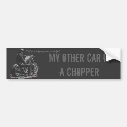 Aangepaste motorfietskopper bumpersticker (Voorkant)