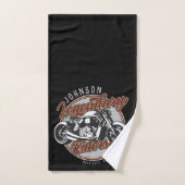 Aangepaste motorfietsLegendary Rider Biker NAAM Bad Handdoek (Handdoek)
