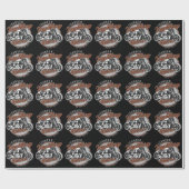 Aangepaste motorfietsLegendary Rider Biker NAAM Cadeaupapier (Vlak)