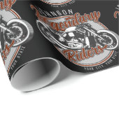 Aangepaste motorfietsLegendary Rider Biker NAAM Cadeaupapier (Rol Hoek)